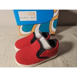 Bernie Mev BM‎ Kids Verona K Red Woven Elastic Slip On Sneakers Size 22 6